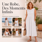 🌙 OFFRE LIMITÉE -50% ! 💕Robe en lin sans manches pour femme