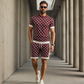 ⌛Offre à durée limitée🛍️ 👖 Ensemble 2 pièces pour homme : haut décontracté et short