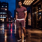 ⌛Offre à durée limitée🛍️ 👖 Ensemble 2 pièces pour homme : haut décontracté et short