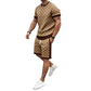 ⌛Offre à durée limitée🛍️ 👖 Ensemble 2 pièces pour homme : haut décontracté et short