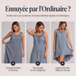 🌸 OFFRE LIMITÉE –50% ! ✨Robe en jean sans manches pour femme avec ourlet asymétrique