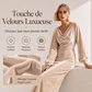 👗50% DE RÉDUCTION !🎇Robe élégante en velours à col bénitier pour femme