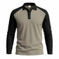 📢📢50% OFF !!⏰Chemise décontractée à manches longues et blocs de couleurs pour homme