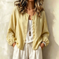 🌸 OFFRE LIMITÉE –50% ! ✨ Chemise boutonnée oversize unie pour femme