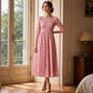 🌸 OFFRE LIMITÉE –50% ! ✨ Robe à smocks et imprimé floral pour femme