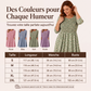 🌸 OFFRE LIMITÉE –50% ! ✨ Robe à smocks et imprimé floral pour femme