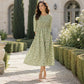 🌸 OFFRE LIMITÉE –50% ! ✨ Robe à smocks et imprimé floral pour femme
