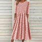 🌸 OFFRE LIMITÉE –50% ! ✨ Robe à smocks et imprimé floral pour femme