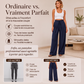 🌸 OFFRE LIMITÉE –50% ! ✨ Pantalon large plissé fluide décontracté pour femme