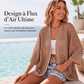 🌸 OFFRE LIMITÉE –50% ! ✨ Cardigan léger ajouré décontracté pour femme