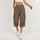 Pantalon cargo capri léger et à séchage rapide pour femme