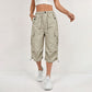 Pantalon cargo capri léger et à séchage rapide pour femme