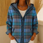 🌸 OFFRE LIMITÉE –50% ! ✨ Veste à capuche en jean patchwork pour femme
