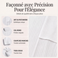 Haut à col rond pour femme avec patchwork texturé