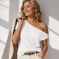🌙 OFFRE LIMITÉE -50% ! 💕 Haut décontracté à une épaule pour femme