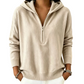 Sweat à capuche demi-zip pour femme