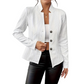 ✨ OFFRE PRIVILÈGE · -50 % | Blazer Femme Texturé à Col Montant