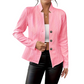 ✨ OFFRE PRIVILÈGE · -50 % | Blazer Femme Texturé à Col Montant