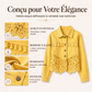 🌙 OFFRE LIMITÉE -50% ! 💕 Veste en jean à coutures en dentelle pour femme