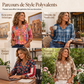 Blouse décontractée col V coupe ample pour femme