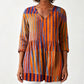 T-shirt décontracté à manches courtes et col rond pour femme, coupe ample avec impression numérique