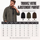 Chemise utilitaire oversize à manches longues pour homme