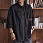 Chemise utilitaire oversize à manches longues pour homme