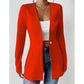 Blazer femme à col V et bouton unique