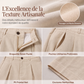 Pantalon Large Femme en Mélange Coton-Lin