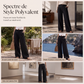 Pantalon Large Femme en Mélange Coton-Lin