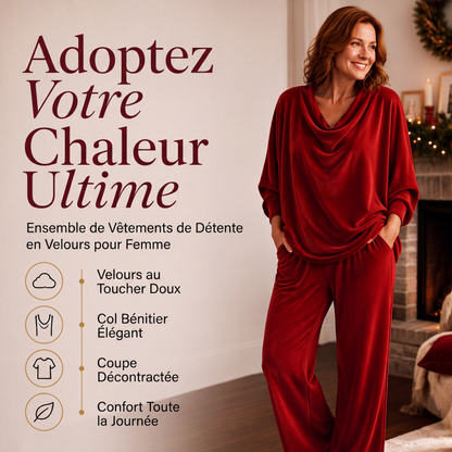 Ensemble Femme 2 Pièces – Col Bénitier & Pantalon Large