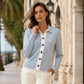 Cardigan Femme Rayé en Maille