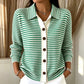 Cardigan Femme Rayé en Maille