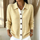 Cardigan Femme Rayé en Maille
