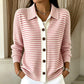 Cardigan Femme Rayé en Maille