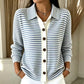 Cardigan Femme Rayé en Maille