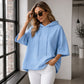 Sweat à Capuche Femme Oversize à Manches Larges