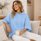 Sweat à Capuche Femme Oversize à Manches Larges