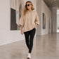 Sweat à Capuche Femme Oversize à Manches Larges