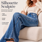 Jeans taille haute jambes larges pour femme