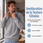 🧥 LE CASUAL AVEC PLUS DE RELIEF | Pull Homme Côtelé à Demi-Zip -45 %