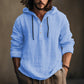 Sweat à Capuche Homme avec Boutons – Coton & Lin