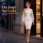 Robe Midi Femme à Col Montant & Manches Transparentes