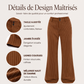 Pantalon Flare Femme Rayé