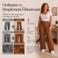 Pantalon Flare Femme Rayé