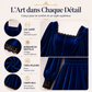 ✨ LE CHARME DU VELOURS | Robe Vintage à Encolure Carrée -50 %