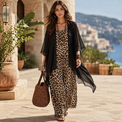 🐆 L'IMPRIMÉ QUI FAIT TOUT LE LOOK | Ensemble Robe Longue 2 Pièces -50 %
