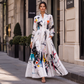 🎨 EXPRIMEZ VOTRE STYLE | Robe Longue à Imprimé Artistique -50 %