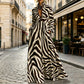 🎨 EXPRIMEZ VOTRE STYLE | Robe Longue à Imprimé Artistique -50 %