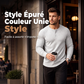 👕 LE BASIQUE, EN PLUS STYLÉ | T-shirt Henley Côtelé -50 %